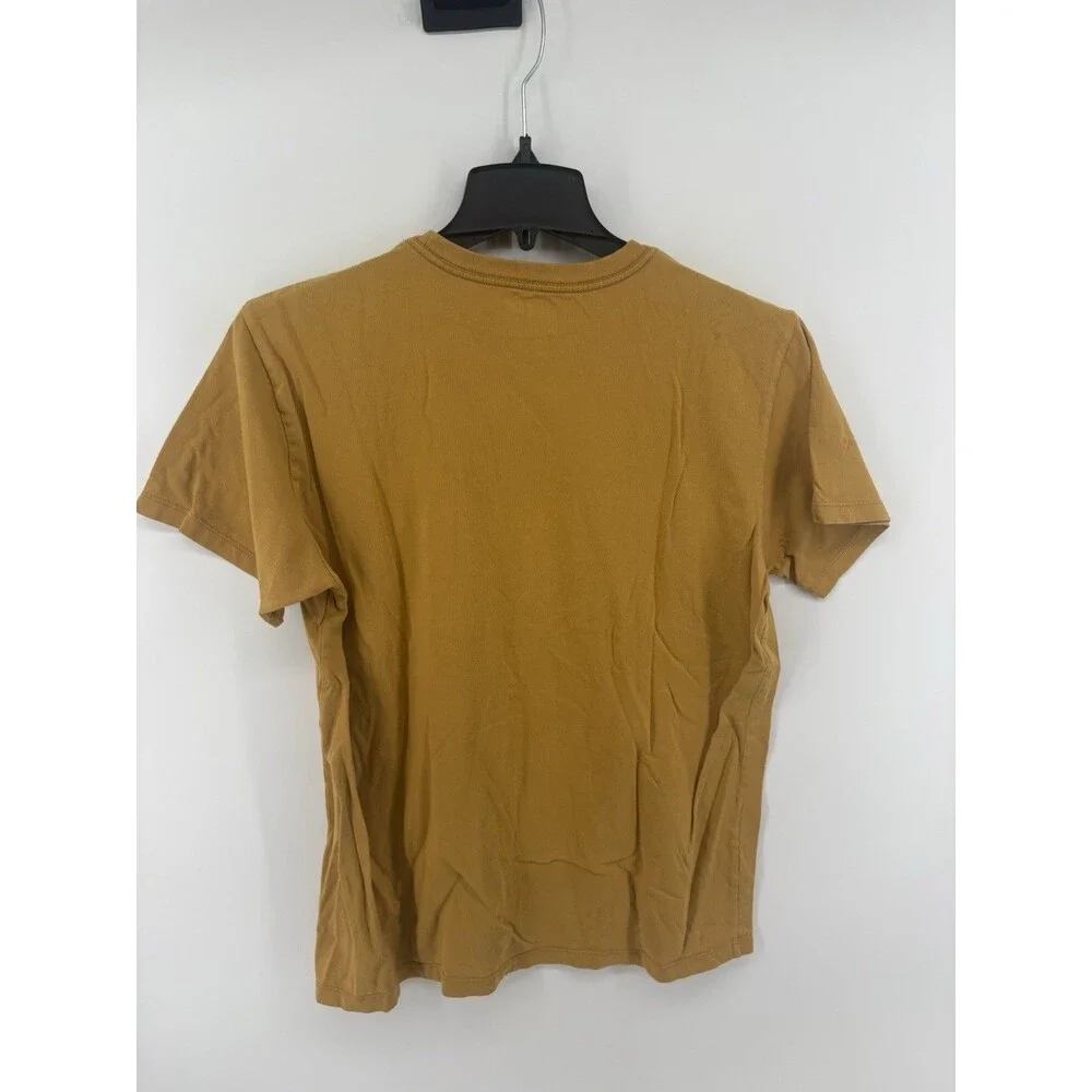 Katin Men’s Yellow Pocket Short Sleeve T-Shirt 100% Organic Cotton Size Large